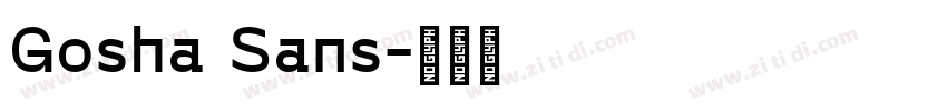 Gosha Sans字体转换